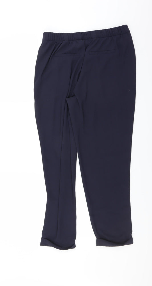Marks and Spencer Womens Blue Trousers Size 12 L26 in
