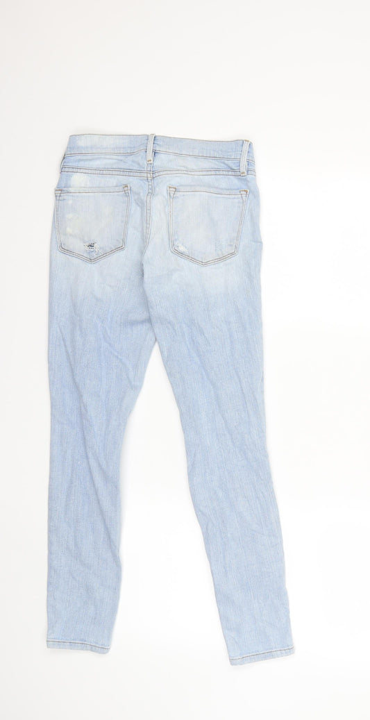 Preworn Womens Blue Denim Skinny Jeans Size 26 in L27 in
