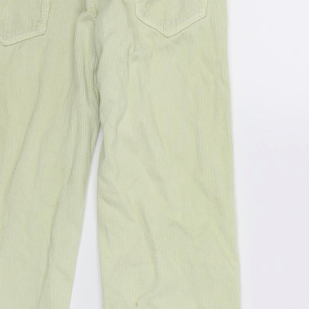 ARMANI Girls Green Corduroy Trousers Size 11 Years