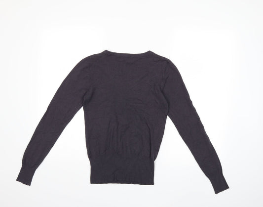 MISSY M Womens Grey Knit Pullover Jumper Size M