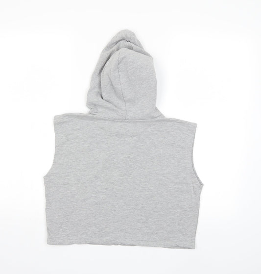 PARISIAN SIGNATURE Womens Grey Pullover Hoodie Size 14