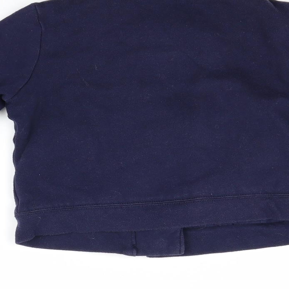 Gap Girls Blue Basic Coat Coat Size 6-7 Years