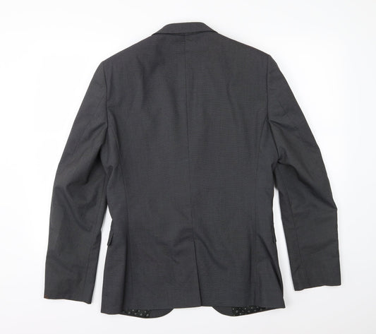 NEXT Mens Grey Rayon Jacket Suit Jacket Size 38