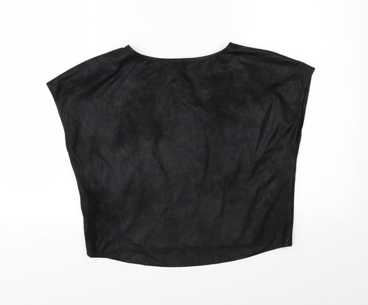 Divided by H&M Womens Black Basic T-Shirt Size 8