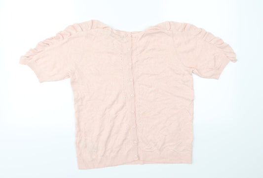 Marks and Spencer Womens Pink Knit Pullover Jumper Size 10