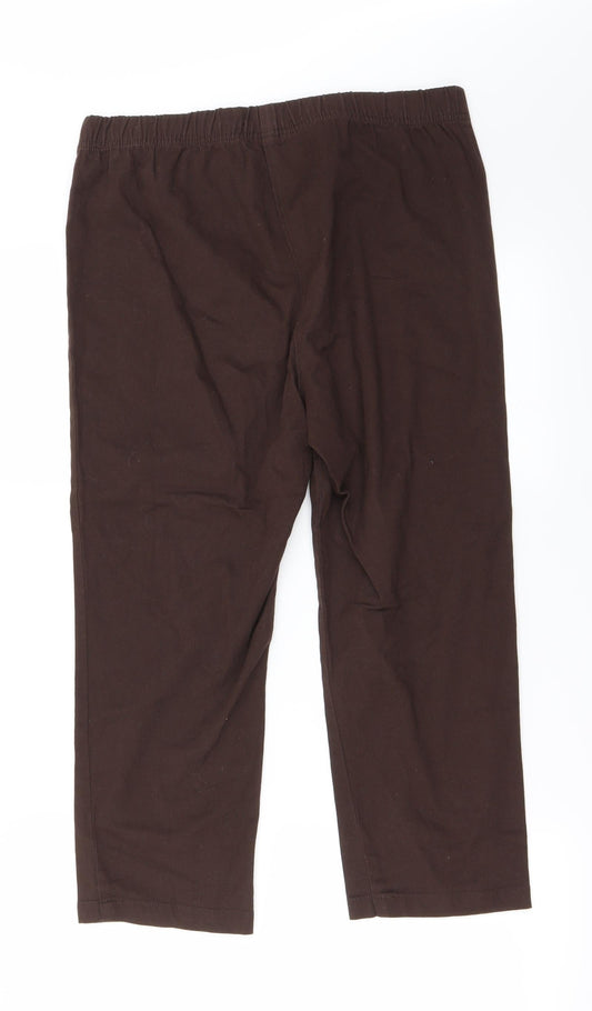 BM Womens Brown Trousers Size 12 L22 in