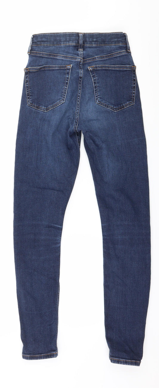 Topshop Womens Blue Denim Skinny Jeans Size 26 in L27 in