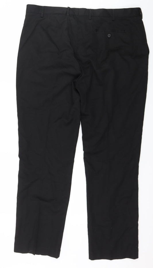 Cedar Wood State Mens Black Trousers Size 38 in L20 in