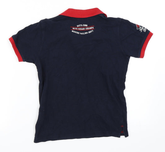 DNMX Boys Blue Basic Polo Size 8 Years