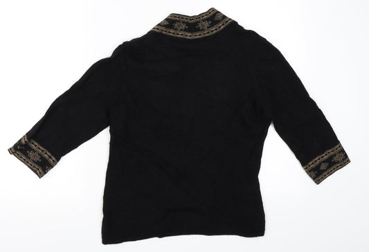 Alex & Co Womens Black Pullover Jumper Size 10