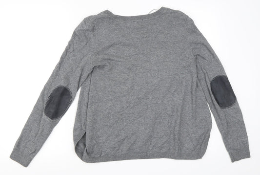 H&M Womens Grey Pullover Jumper Size S