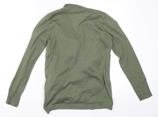 Preworn Womens Green Cardigan Jumper Size 8