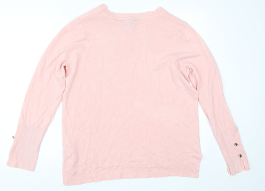 Priamark Womens Pink Pullover Jumper Size L
