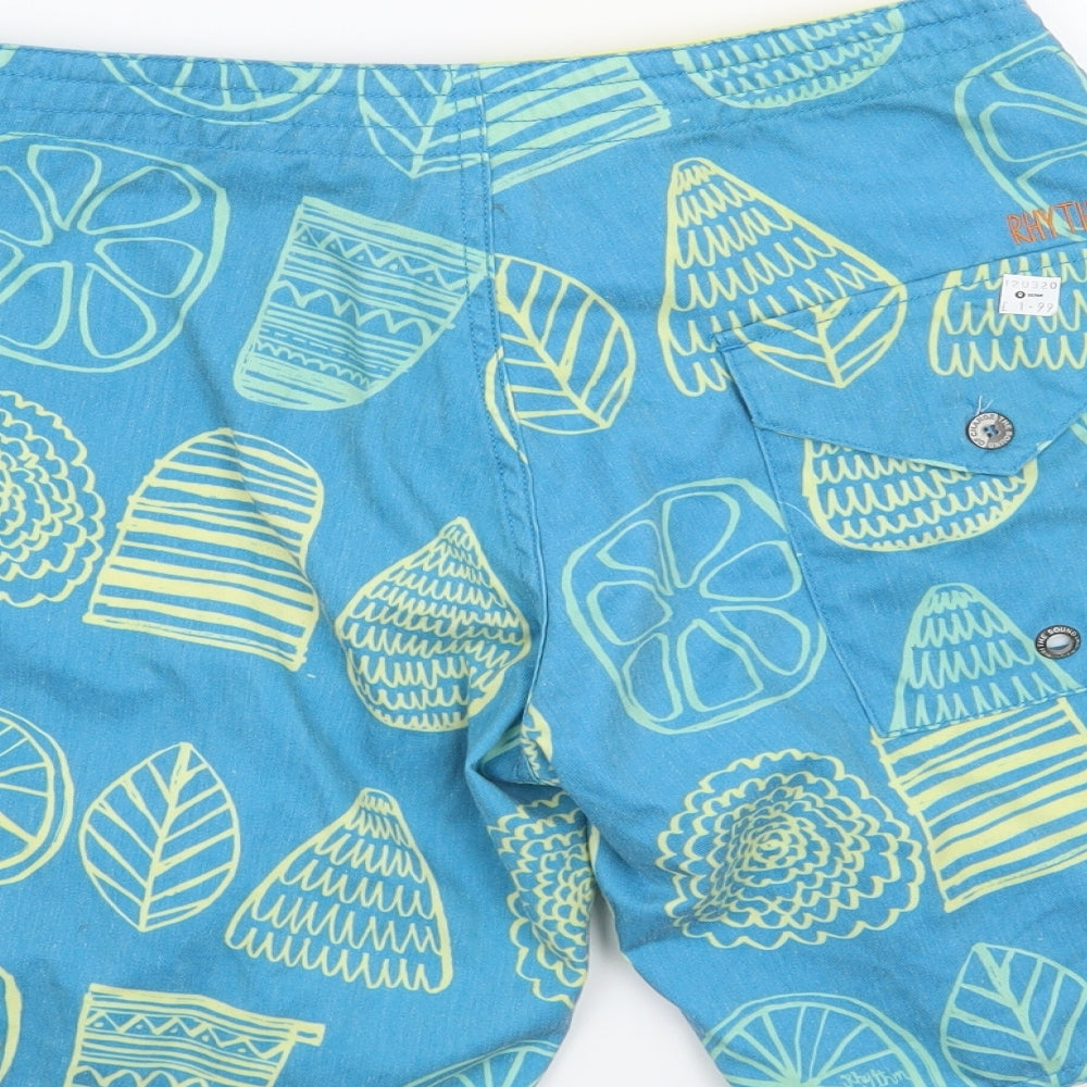 Rhythm Mens Blue Bermuda Shorts Size 28 in - Fruit