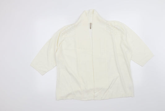 Anthology Womens Ivory Floral  Cardigan Jumper Size 16