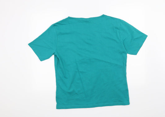 Julipa Womens Green Basic Blouse Size 18