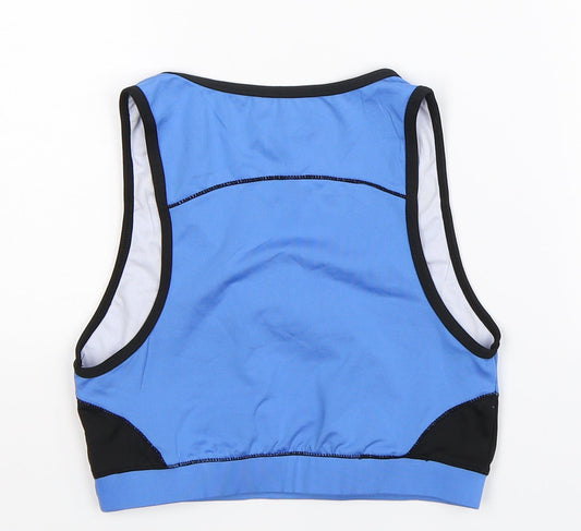 Tom Franks Womens Blue Cropped Tank Size S