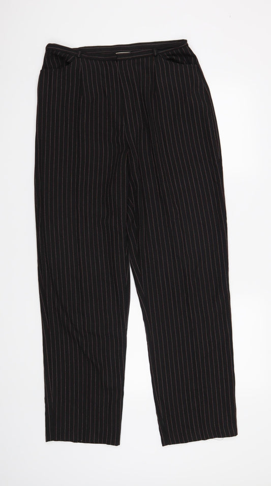 De Keyser Womens Black Trousers Size 14 L30 in