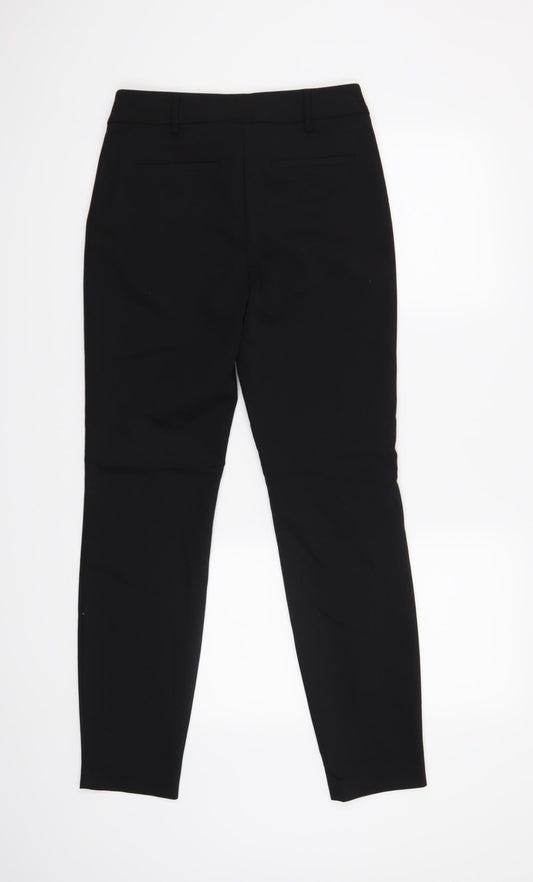 Papaya Womens Black Trousers Size 8 L28 in