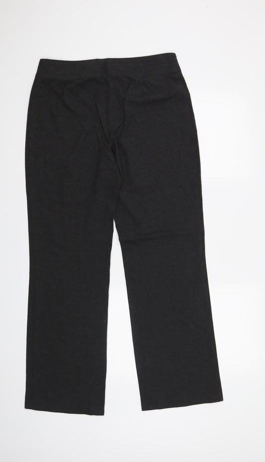 Marks and Spencer Womens Grey Trousers Size 12 L30 in