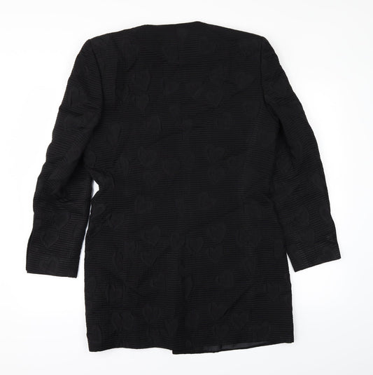 ANTONETTE Womens Black Parka Coat Size 14