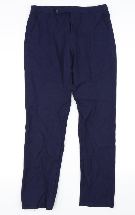 Zara Womens Blue Trousers Size S L29 in