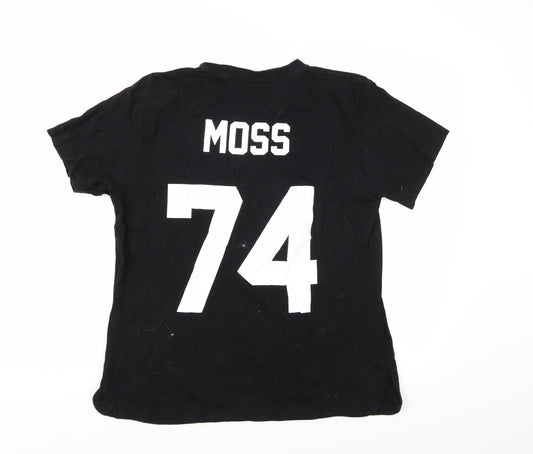 Eleven Paris Mens Black T-Shirt Size S