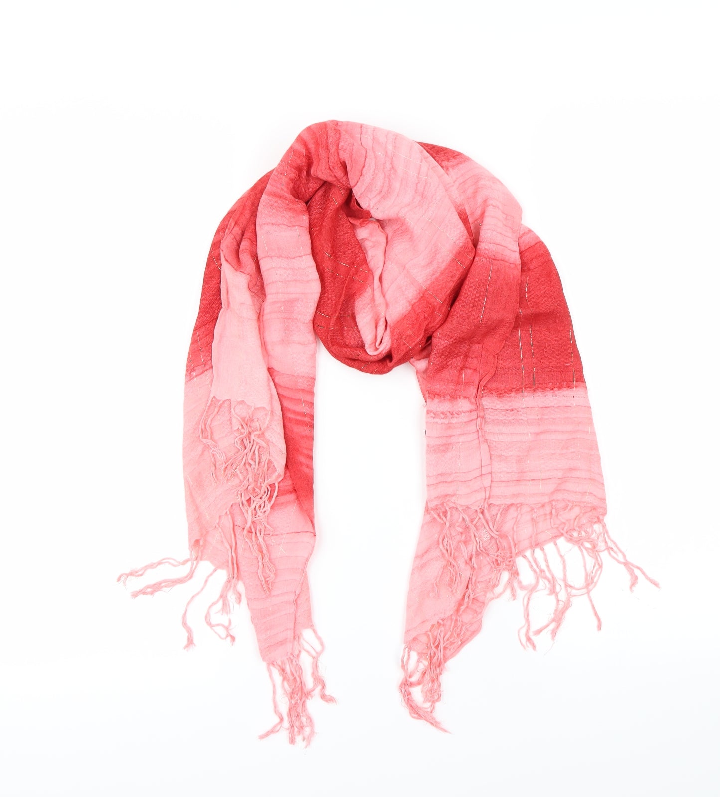 Preworn Womens Orange Scarf