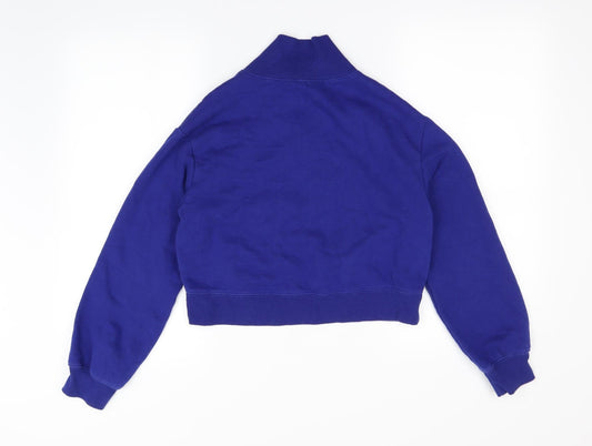 Divded Womens Blue Henley Jumper Size XS