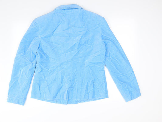 Together Womens Blue Jacket Blazer Size 16