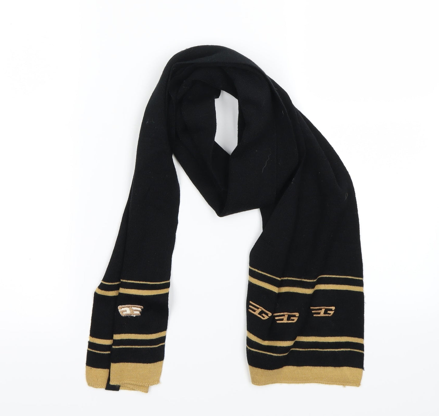 Preworn Mens Black Scarf One Size