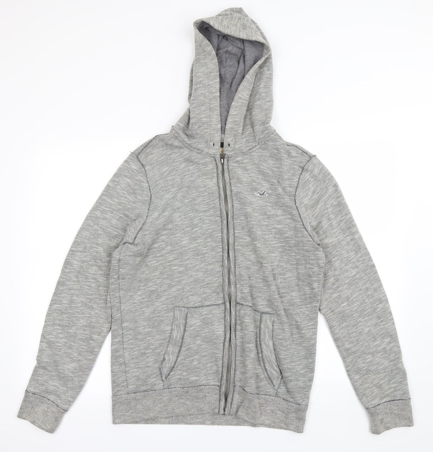Hollister Womens Grey Full Zip Hoodie Size S