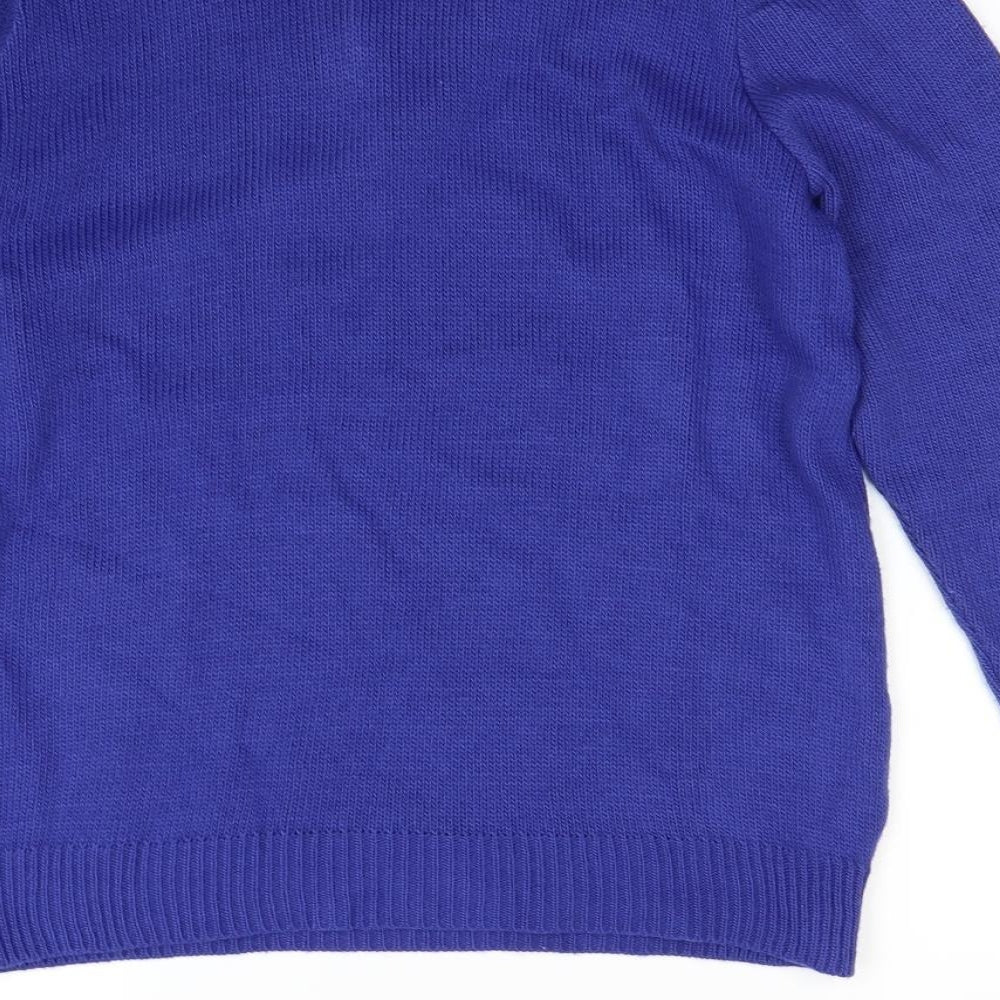 Damart Womens Blue Pullover Jumper Size 12