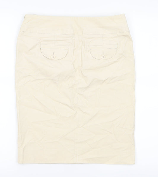 Gap Womens Ivory Corduroy A-Line Skirt Size 4