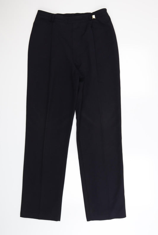 marks and Womens Blue Dress Pants Trousers Size 12 L27 in - work office formal