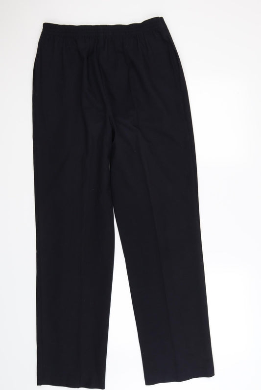 marks and Womens Blue Dress Pants Trousers Size 12 L27 in - work office formal