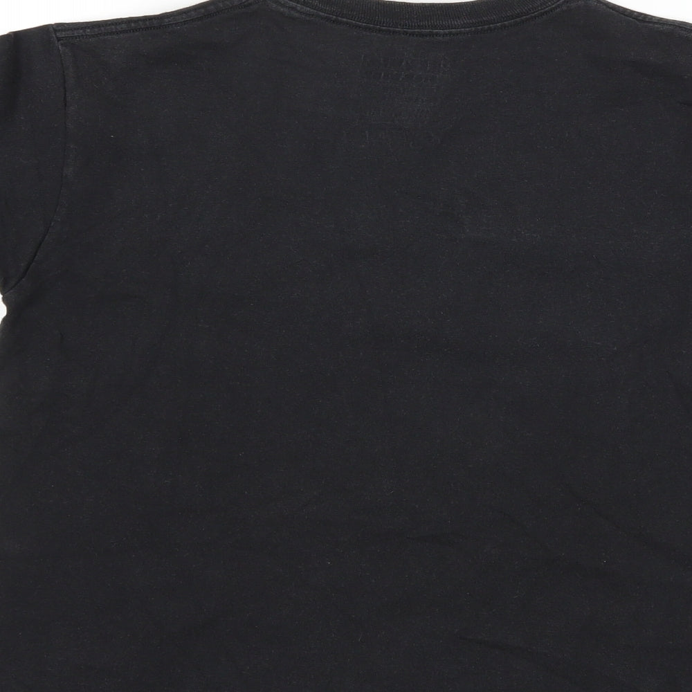 Angry Birds Womens Black Basic T-Shirt Size 10