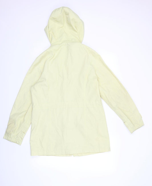 rowlands Womens Yellow Rain Coat Coat Size 12