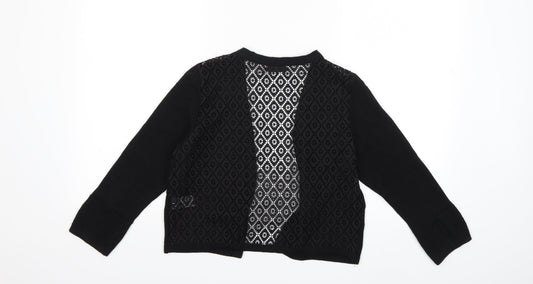 Per Una Womens Black Knit Cardigan Jumper Size 10