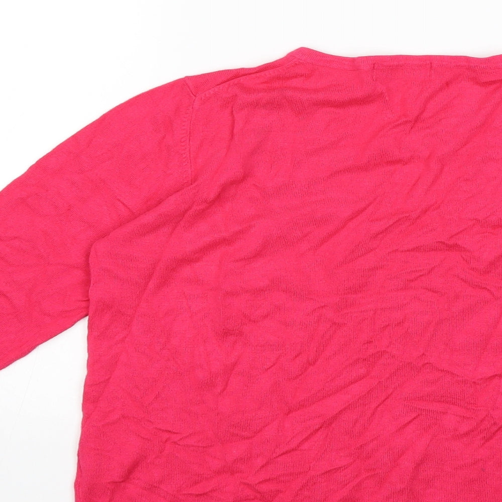 Marks and Spencer Womens Pink Knit Pullover Jumper Size 12