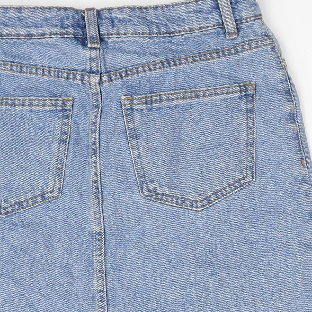 deniem co Womens Blue Hot Pants Shorts Size 8