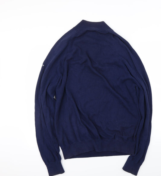 Stuburt Mens Blue Henley Jumper Size M