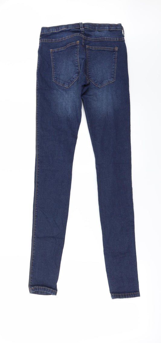 Preworn Womens Blue Skinny Jeans Size 24 in L30 in