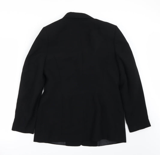Preworn Womens Black Jacket Blazer Size 12