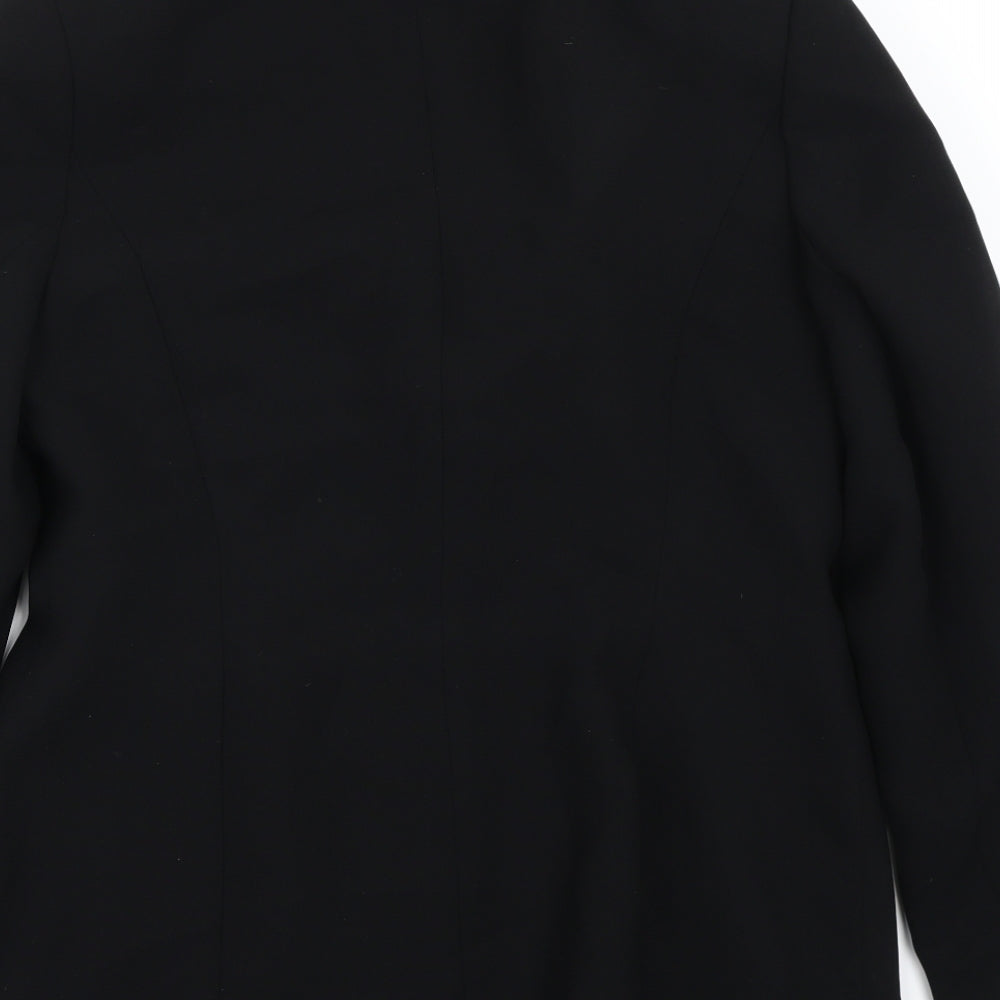 Preworn Womens Black Jacket Blazer Size 12