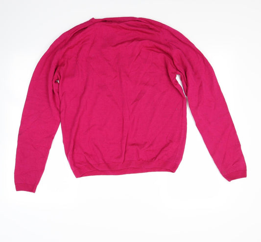 wem Womens Red Pullover Jumper Size M