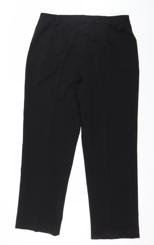 Oscar B Womens Black Trousers Size 20 L30 in