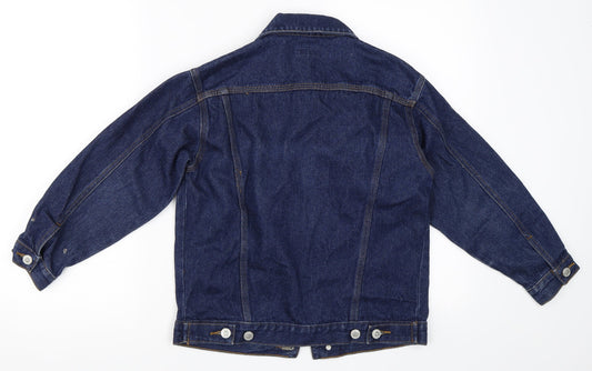 Adams Girls Blue Denim Jacket Size 9 Years