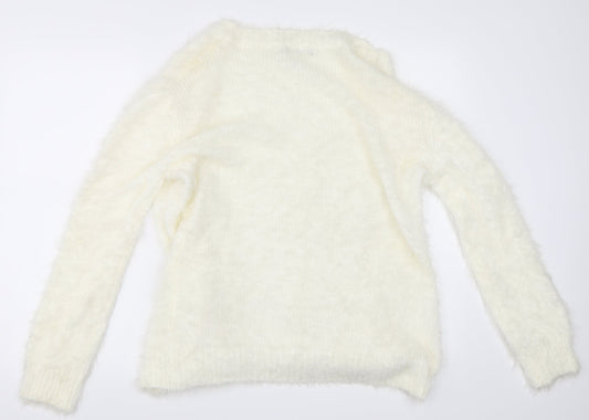 Select Womens Ivory Cardigan Jumper Size 12