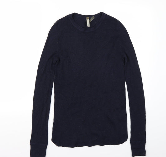 Soyer Mens Blue Pullover Jumper Size S